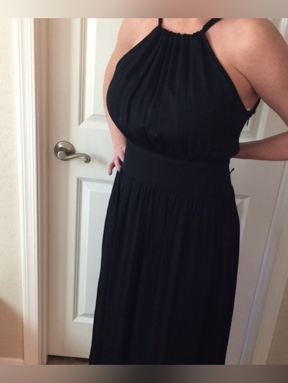 Tommy Bahama Black Maxi Dress, Size 8 - Picture 5 of 11